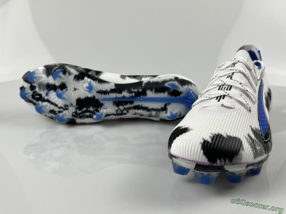 Puma Ultra Ultimate FG Football Boots - White/Electric Blue/Black
