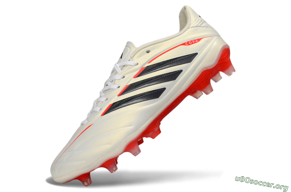 Adidas Copa Pure 2 FG Football Boots - White/Crimson Red/Jet Black 5