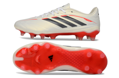 Adidas Copa Pure 2 FG Football Boots - White/Crimson Red/Jet Black