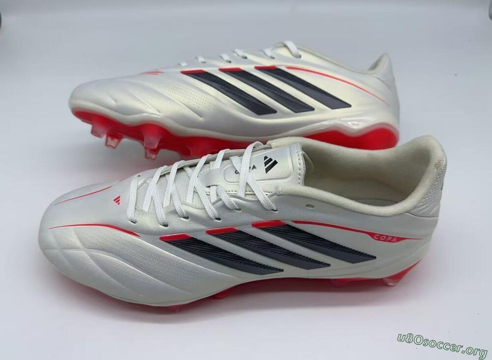 Adidas Copa Pure 2 FG Football Boots - White/Crimson Red/Jet Black