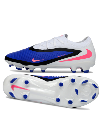 Nike Phantom 6 Elite Low FG Football Boots - Blue/Electric Blue/Neon Pink