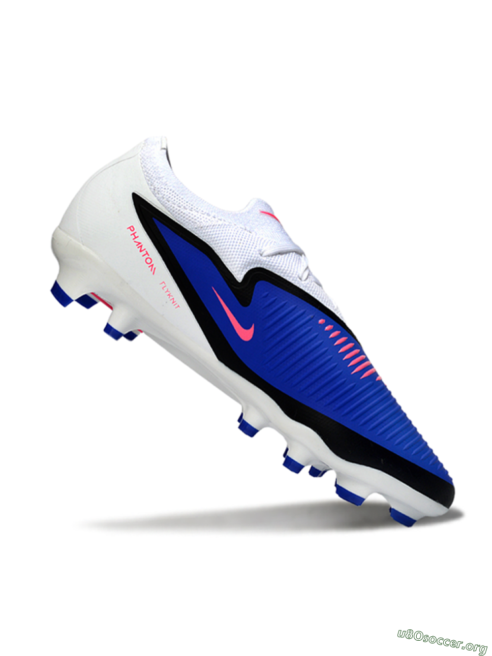 Nike Phantom 6 Elite Low FG Football Boots - Blue/Electric Blue/Neon Pink 4