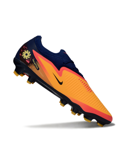 Nike Phantom 6 Elite Low FG Football Boots - Orange/Navy Blue/Crimson Red
