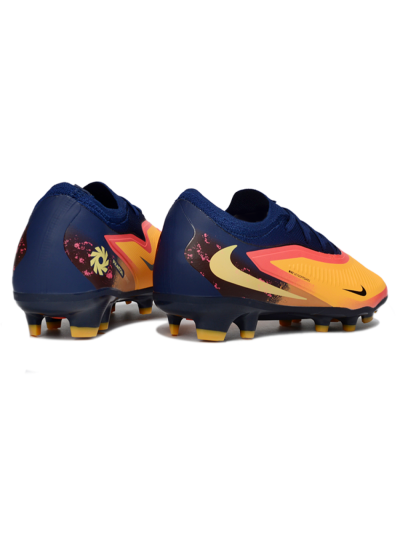 Nike Phantom 6 Elite Low FG Football Boots - Orange/Navy Blue/Crimson Red