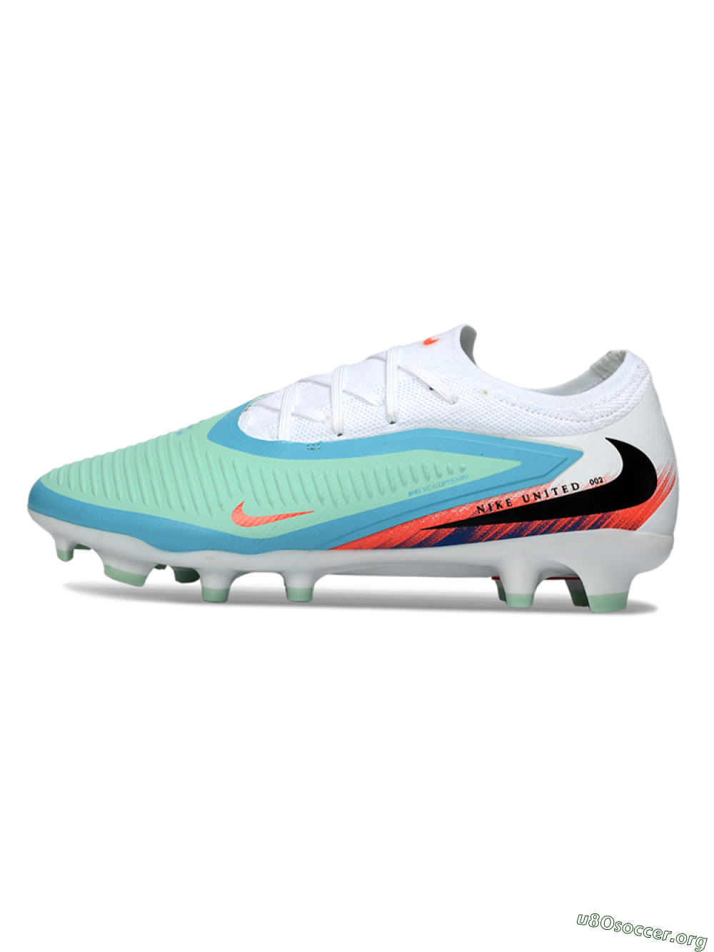 Nike Phantom 6 Elite Low FG Football Boots - Aqua/Coral Burst/White Wave 3