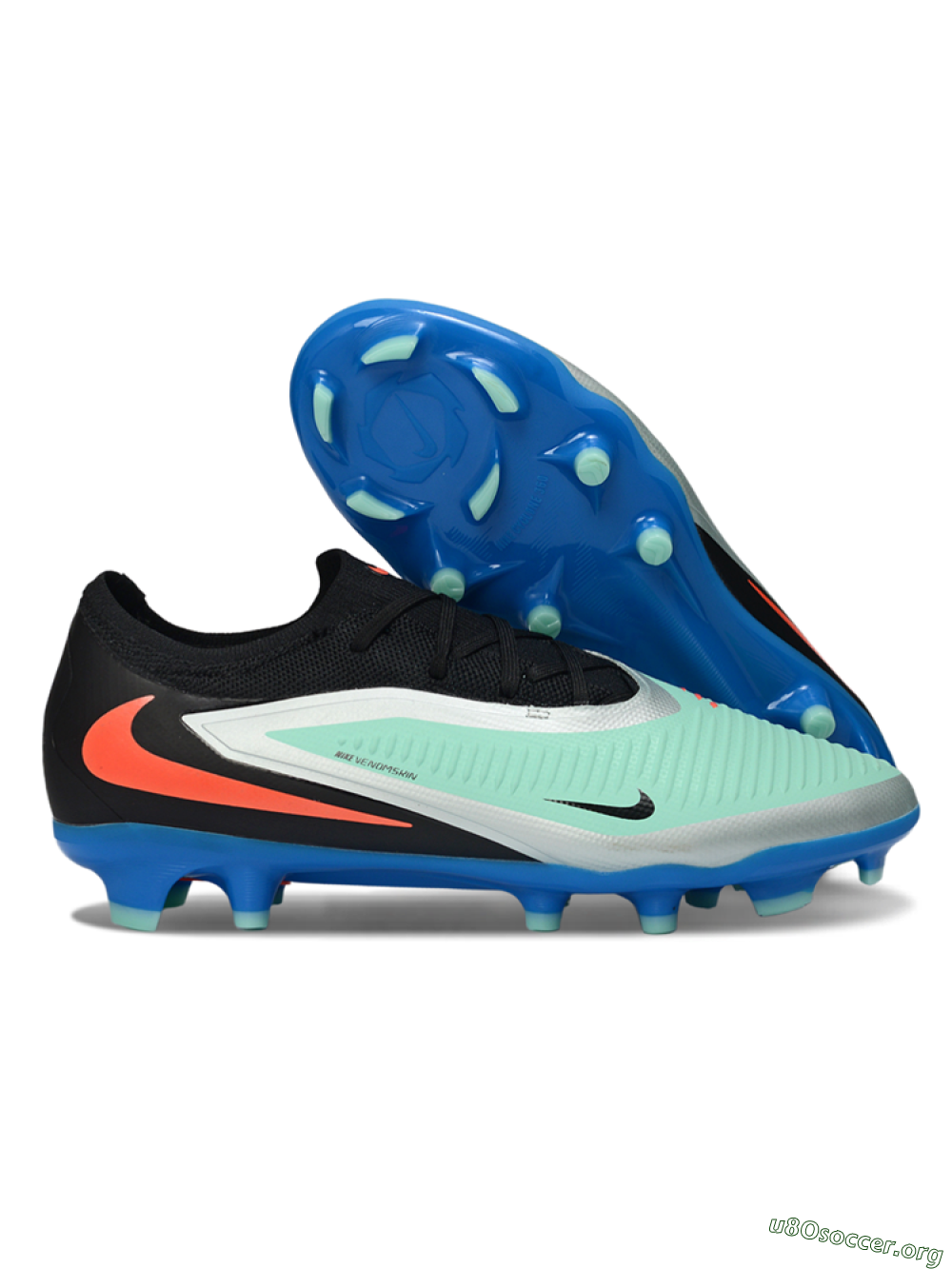 Nike Phantom 6 Elite Low FG Football Boots - Aqua/Coral Blue/Azure 2