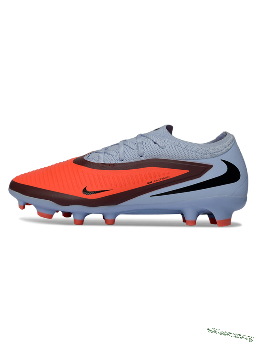 Nike Phantom 6 Elite Low FG Football Boots - Orange/Sky Blue/Brick Red 3