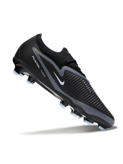 Nike Phantom 6 Elite Low FG Football Boots - Black/Cool Gray/Light Blue