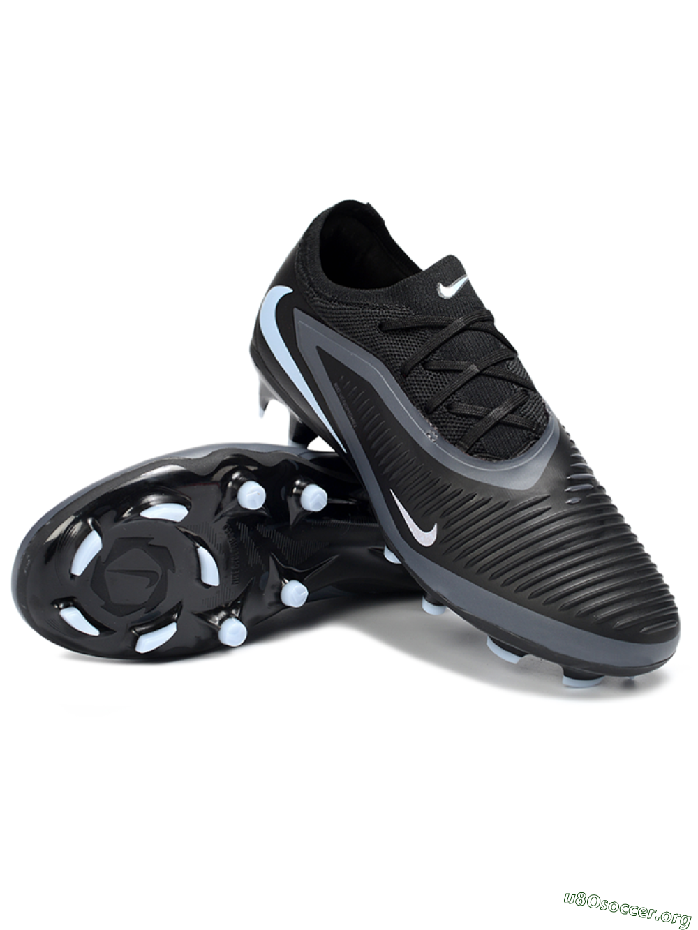 Nike Phantom 6 Elite Low FG Football Boots - Black/Cool Gray/Light Blue 0