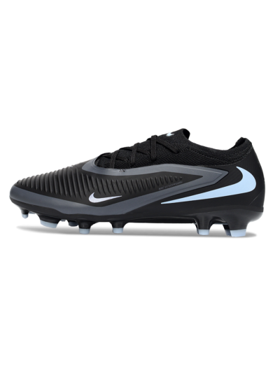 Nike Phantom 6 Elite Low FG Football Boots - Black/Cool Gray/Light Blue