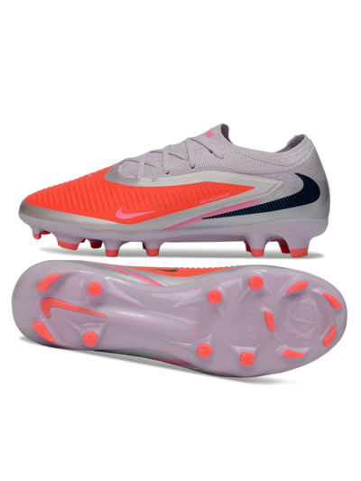 Nike Phantom 6 Elite Low FG Football Boots - Pink/Flame Pink/Sleek Gray