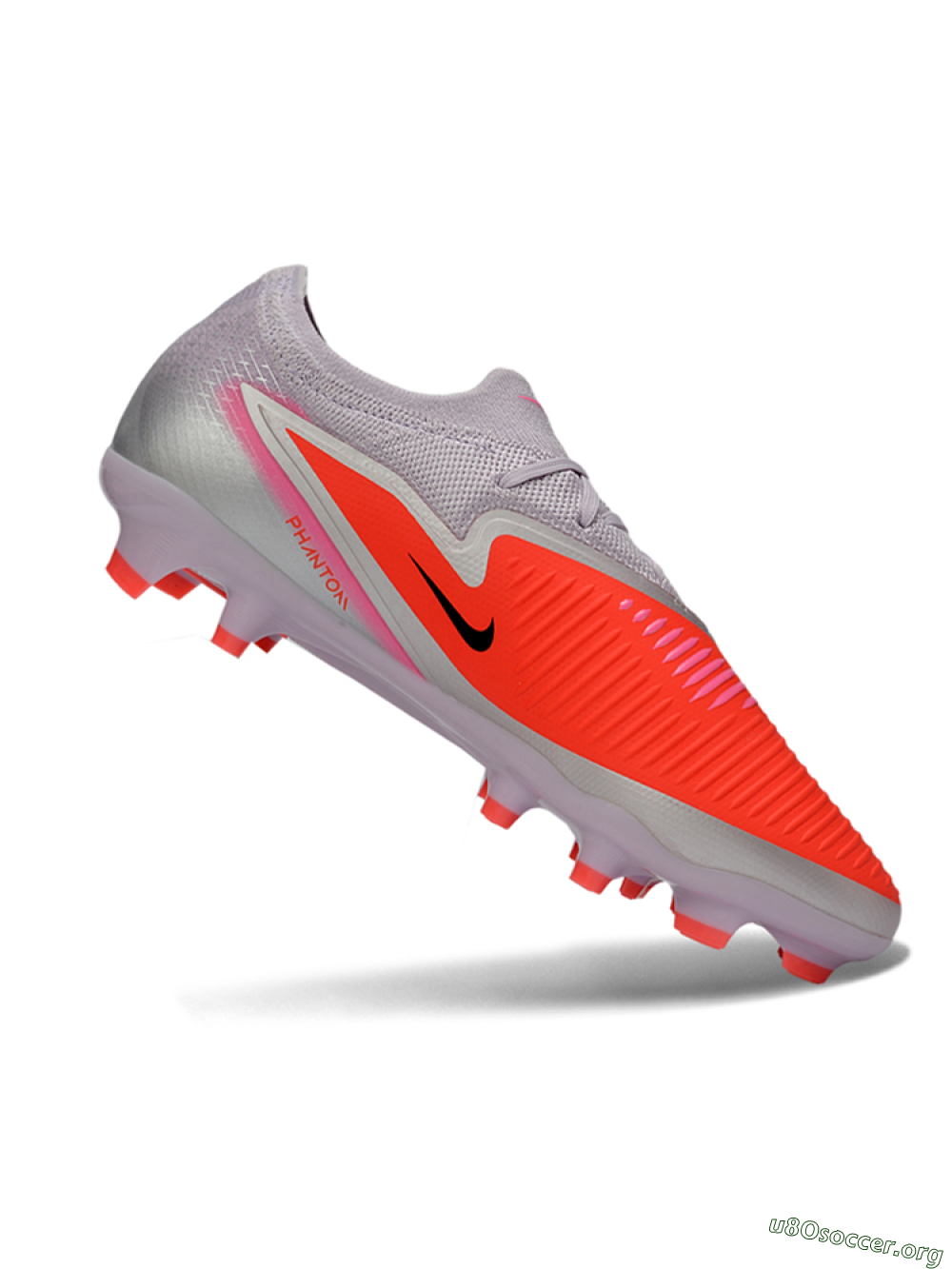 Nike Phantom 6 Elite Low FG Football Boots - Pink/Flame Pink/Sleek Gray 4