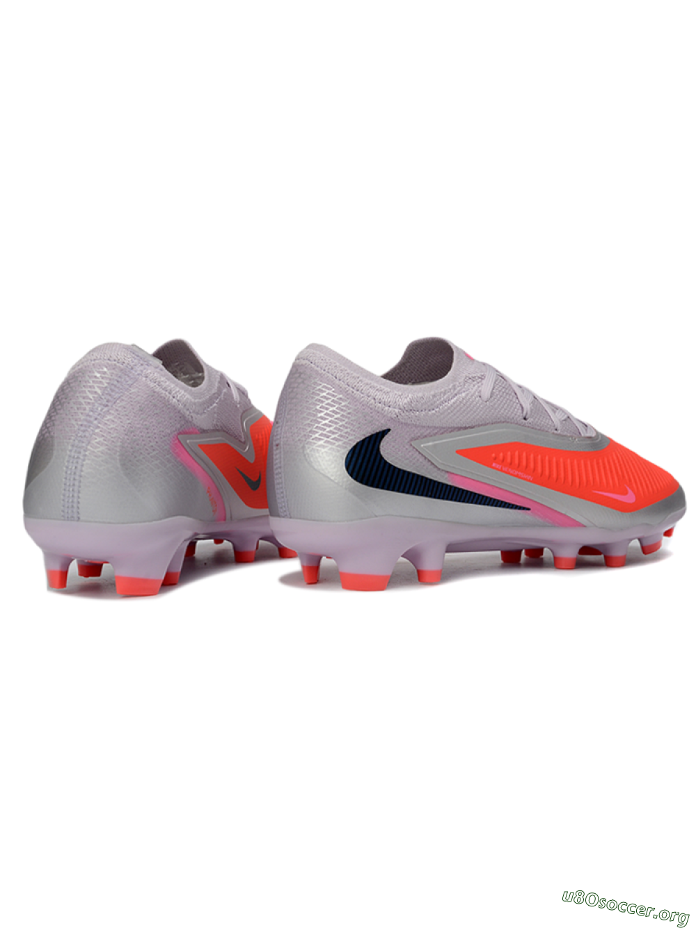 Nike Phantom 6 Elite Low FG Football Boots - Pink/Flame Pink/Sleek Gray 6