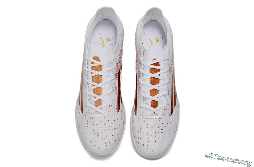 Adidas F50 Elite TF Football Shoes - White/Rose Gold/Light Grey 4