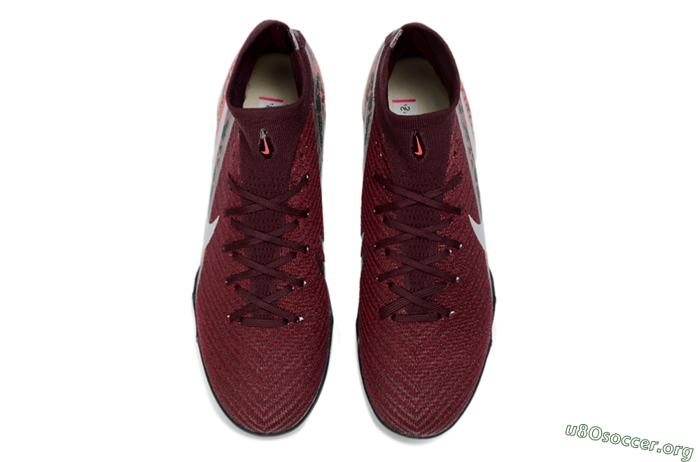 Nike Air Zoom Mercurial Superfly 10 Elite TF Football Shoes - Red/Berry Red/Black Leopard 4