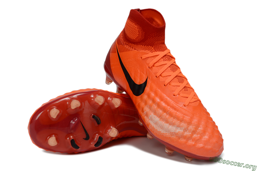 Nike Magista Obra FG Football Boots - Orange/Vibrant Sunset/Crimson Blaze 4