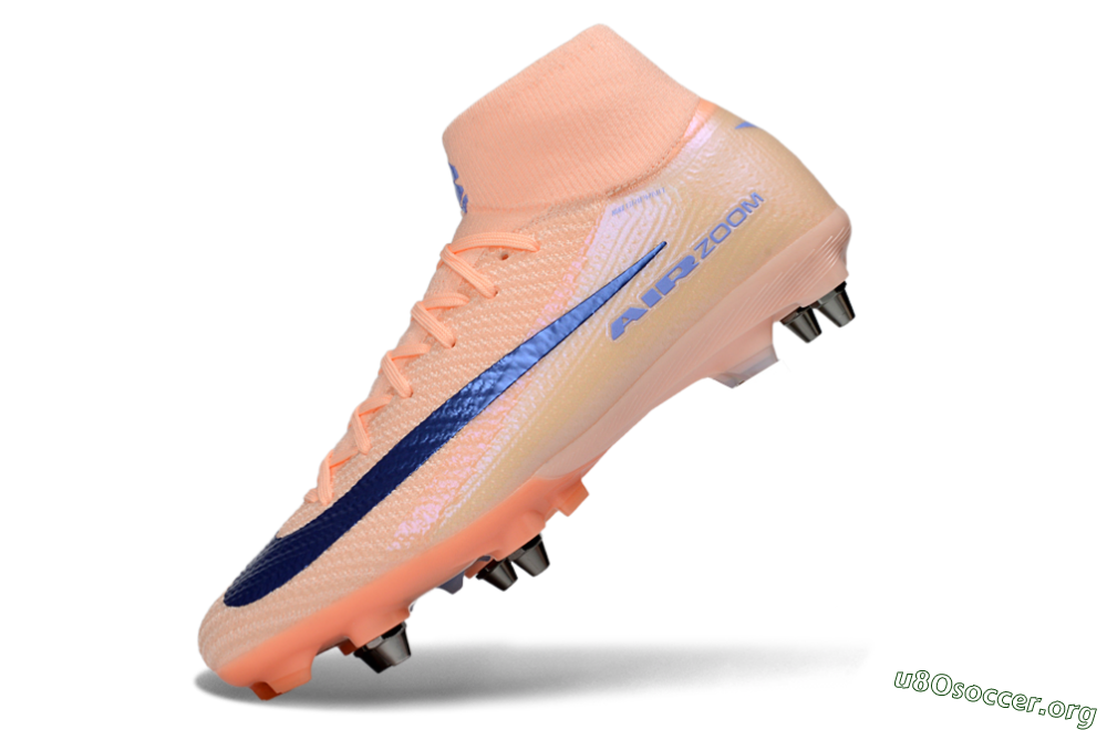 Nike Air Zoom Mercurial Superfly 10 Elite SG Football Boots - Peach/Coral Blast/Deep Blue 5