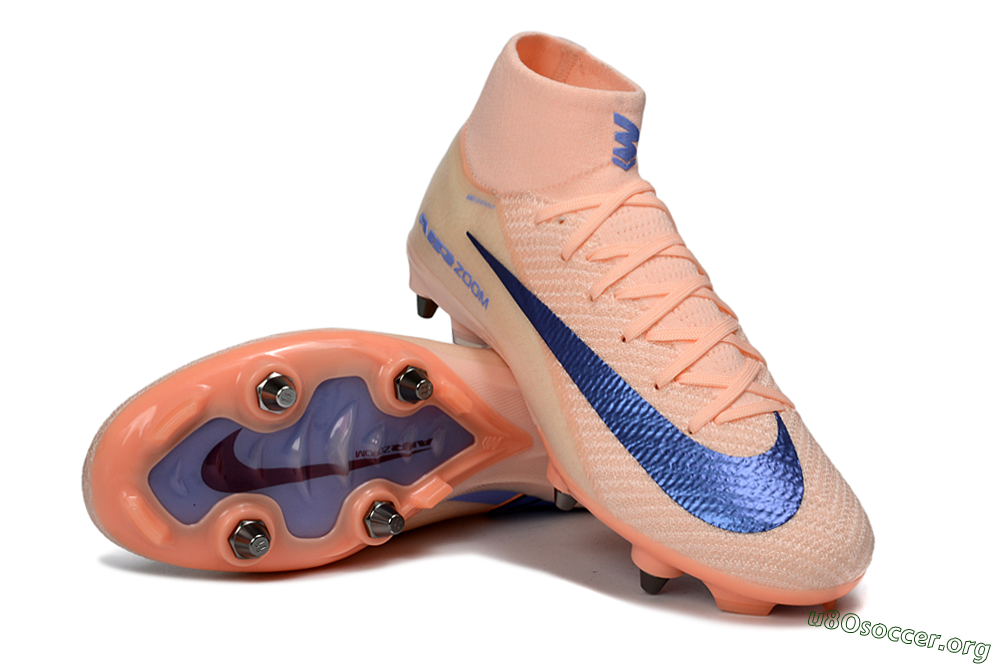 Nike Air Zoom Mercurial Superfly 10 Elite SG Football Boots - Peach/Coral Blast/Deep Blue 0