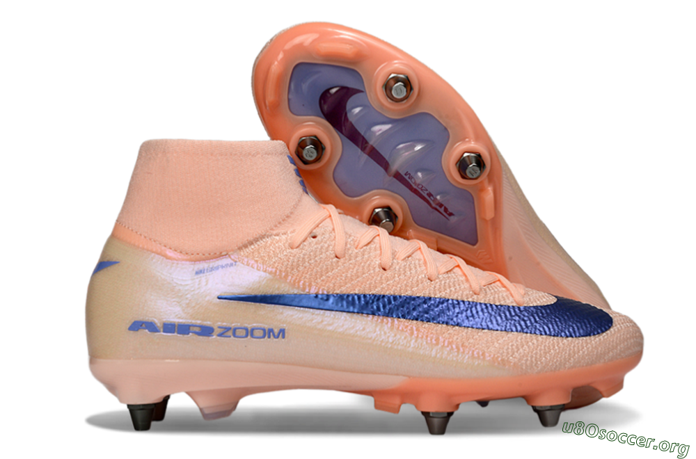 Nike Air Zoom Mercurial Superfly 10 Elite SG Football Boots - Peach/Coral Blast/Deep Blue 2