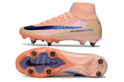 Nike Air Zoom Mercurial Superfly 10 Elite SG Football Boots - Peach/Coral Blast/Deep Blue