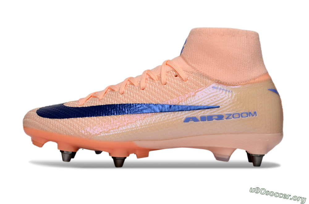 Nike Air Zoom Mercurial Superfly 10 Elite SG Football Boots - Peach/Coral Blast/Deep Blue 3