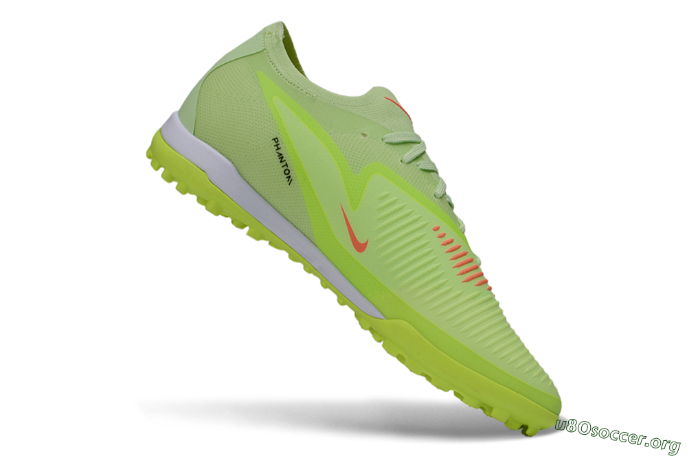 Nike Phantom 6 Elite Low TF Football Boots - Green/Lime Zest/Neon Vibe 4