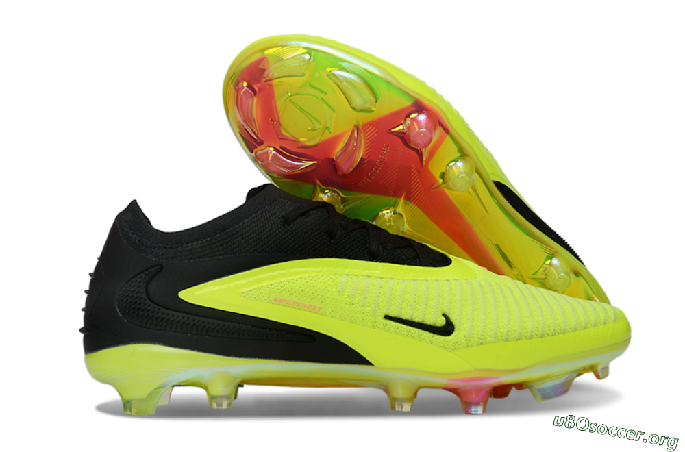 Nike Phantom 6 Low Elite FG Football Boots - Yellow/Electric Green/Black 2