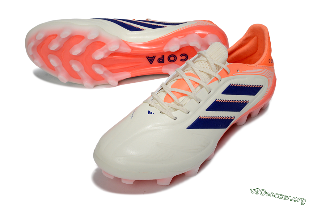 Adidas Copa Pure 3 AG Football Boots - Cream/Coral Orange/Navy Blue 0