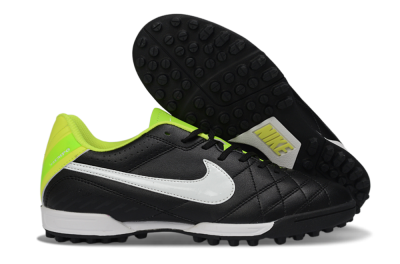 Nike Tiempo Legend Ligera 5 TF Football Shoes - Black/Lime Green/White