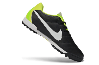 Nike Tiempo Legend Ligera 5 TF Football Shoes - Black/Lime Green/White