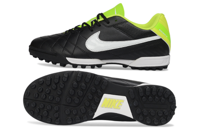 Nike Tiempo Legend Ligera 5 TF Football Shoes - Black/Lime Green/White