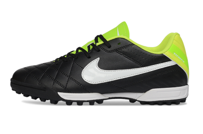 Nike Tiempo Legend Ligera 5 TF Football Shoes - Black/Lime Green/White