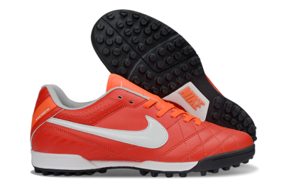 Nike Tiempo Legend Ligera 5 TF Football Shoes - Red/Fiery Sunset/Classic Charcoal
