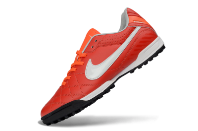 Nike Tiempo Legend Ligera 5 TF Football Shoes - Red/Fiery Sunset/Classic Charcoal