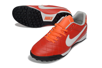Nike Tiempo Legend Ligera 5 TF Football Shoes - Red/Fiery Sunset/Classic Charcoal