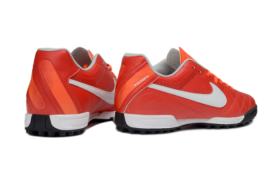 Nike Tiempo Legend Ligera 5 TF Football Shoes - Red/Fiery Sunset/Classic Charcoal