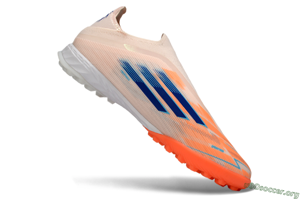 Adidas F50 Pro Laceless TF Football Shoes - Pink/Coral Splash/Deep Ocean 4