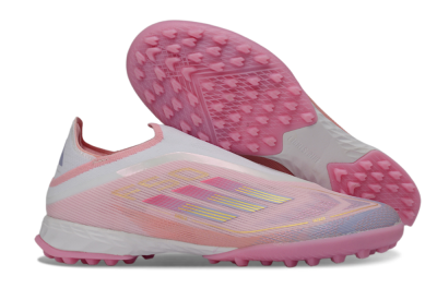Adidas F50 Pro Laceless TF Football Shoes - Pink/Blush Pink/Soft Coral
