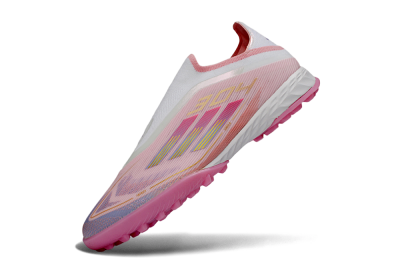 Adidas F50 Pro Laceless TF Football Shoes - Pink/Blush Pink/Soft Coral
