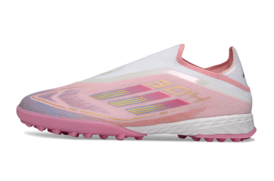Adidas F50 Pro Laceless TF Football Shoes - Pink/Blush Pink/Soft Coral