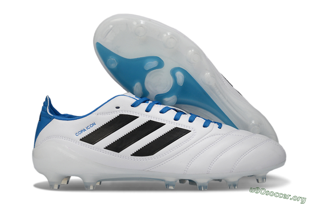 Adidas Copa Icon 2 FG Football Boots - White/Electric Blue/Black 2