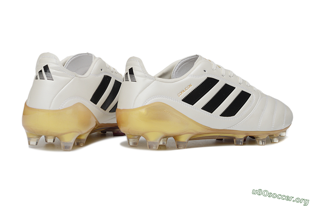 Adidas Copa Icon 2 FG Football Boots - White/Black/Gold 6