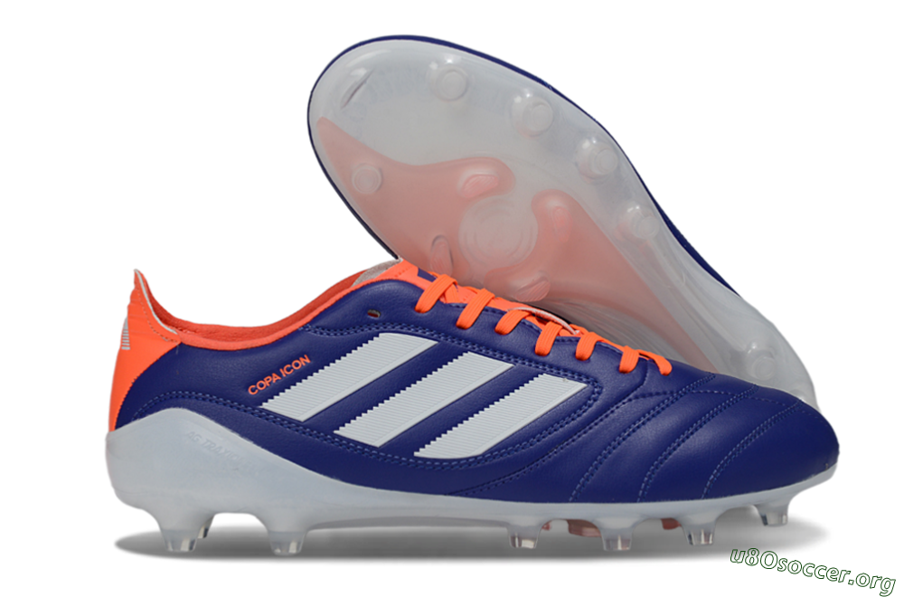 Adidas Copa Icon 2 FG Football Boots - Blue/Vibrant Orange/Clean White 2