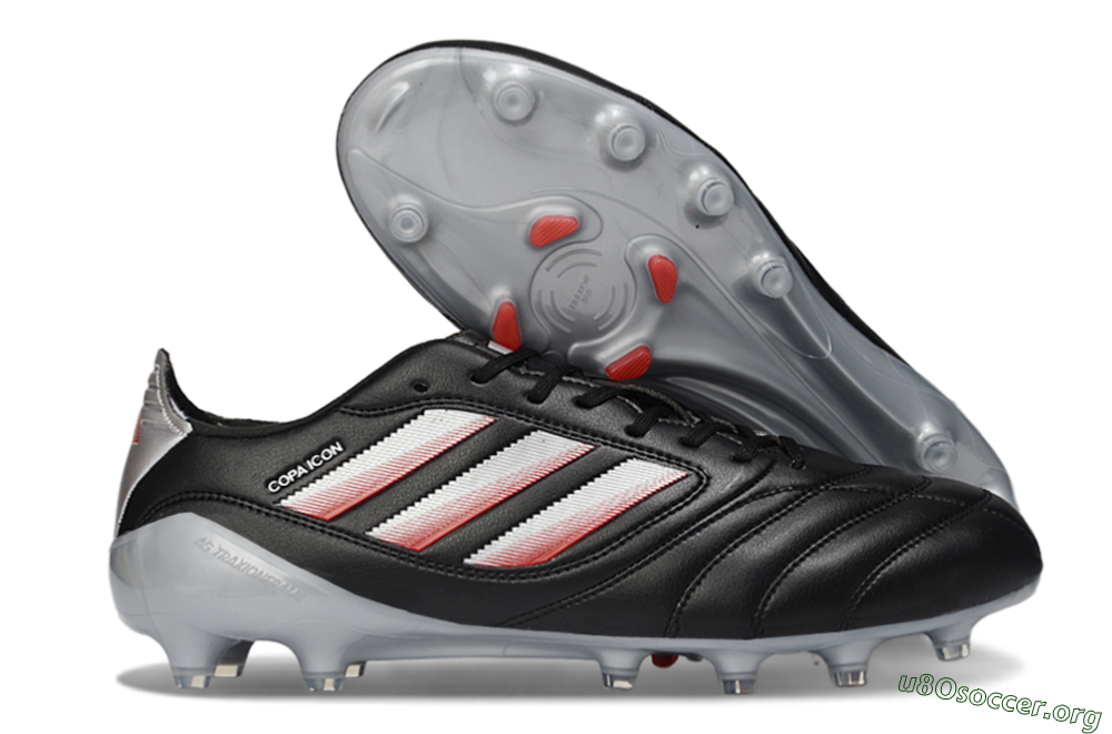 Adidas Copa Icon 2 FG Football Boots - Black/Crimson Red/Metallic Silver 2