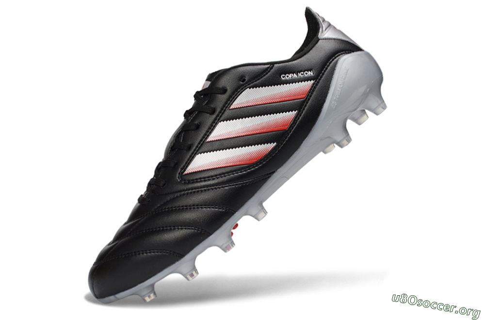 Adidas Copa Icon 2 FG Football Boots - Black/Crimson Red/Metallic Silver 5