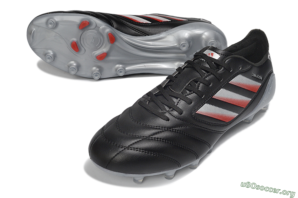 Adidas Copa Icon 2 FG Football Boots - Black/Crimson Red/Metallic Silver 0