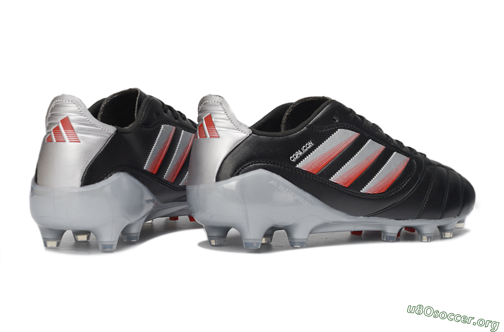 Adidas Copa Icon 2 FG Football Boots - Black/Crimson Red/Metallic Silver 6