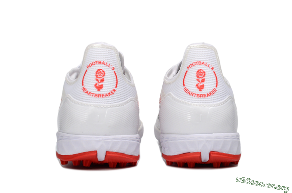 Adidas F50 Pro TF Football Shoes - White/Crimson Red/Black 5