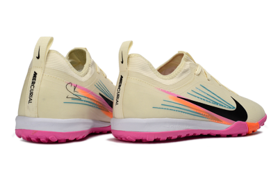 Nike Air Zoom Mercurial Vapor 16 Pro TF Football Shoes - Beige/Neon Pink/Luminous Orange