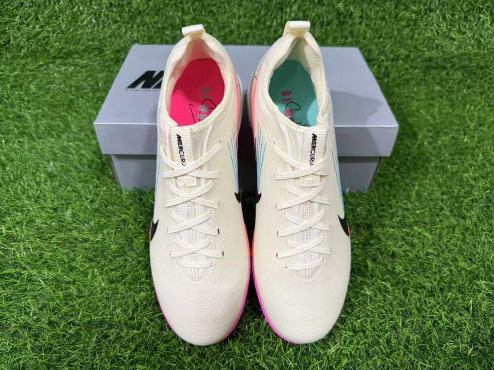 Nike Air Zoom Mercurial Vapor 16 Pro TF Football Shoes - Beige/Neon Pink/Luminous Orange